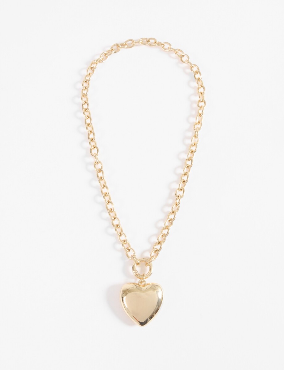 Collar cadena dije cora - dorado 