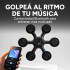 Máquina De Boxeo Bluetooth Música Luces + Guantes Entrena Color Negro