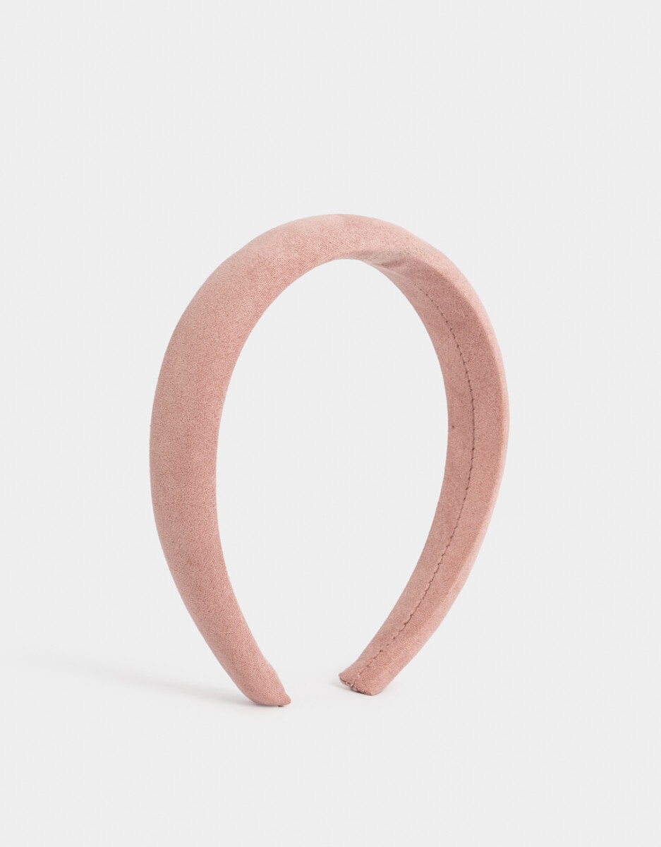 Vincha Rígida Velvet Rosa 