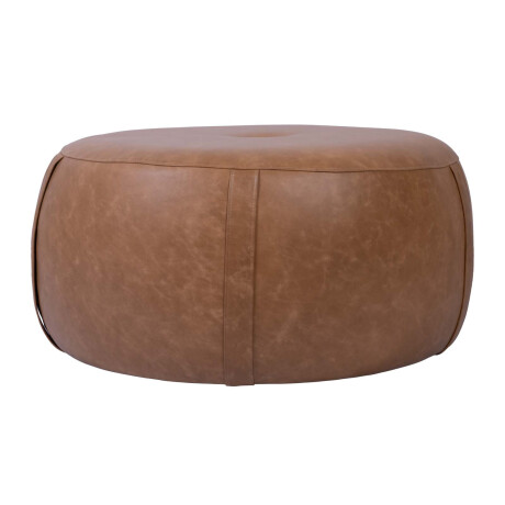 PUFF CUERO MARRON OLTEN CAMEL