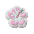 Jibbitz Turquoise and Pink Hibiscus Multicolor