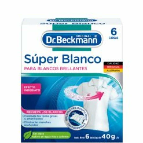 Toallitas Super Blanco 6x40gr Dr. Beckma Toallitas Super Blanco 6x40gr Dr. Beckma