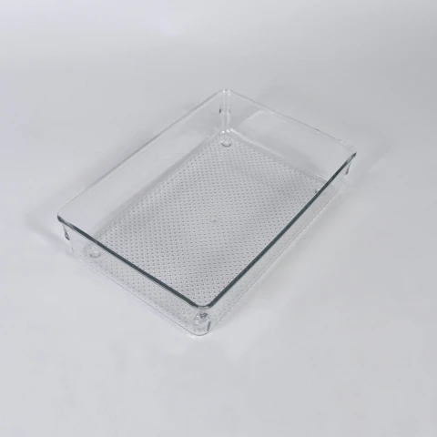 ORGANIZADOR RECT ACRIL TRANSP 23X15.5X5CM Unica