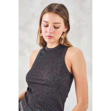 Musculosa Lurex Negro