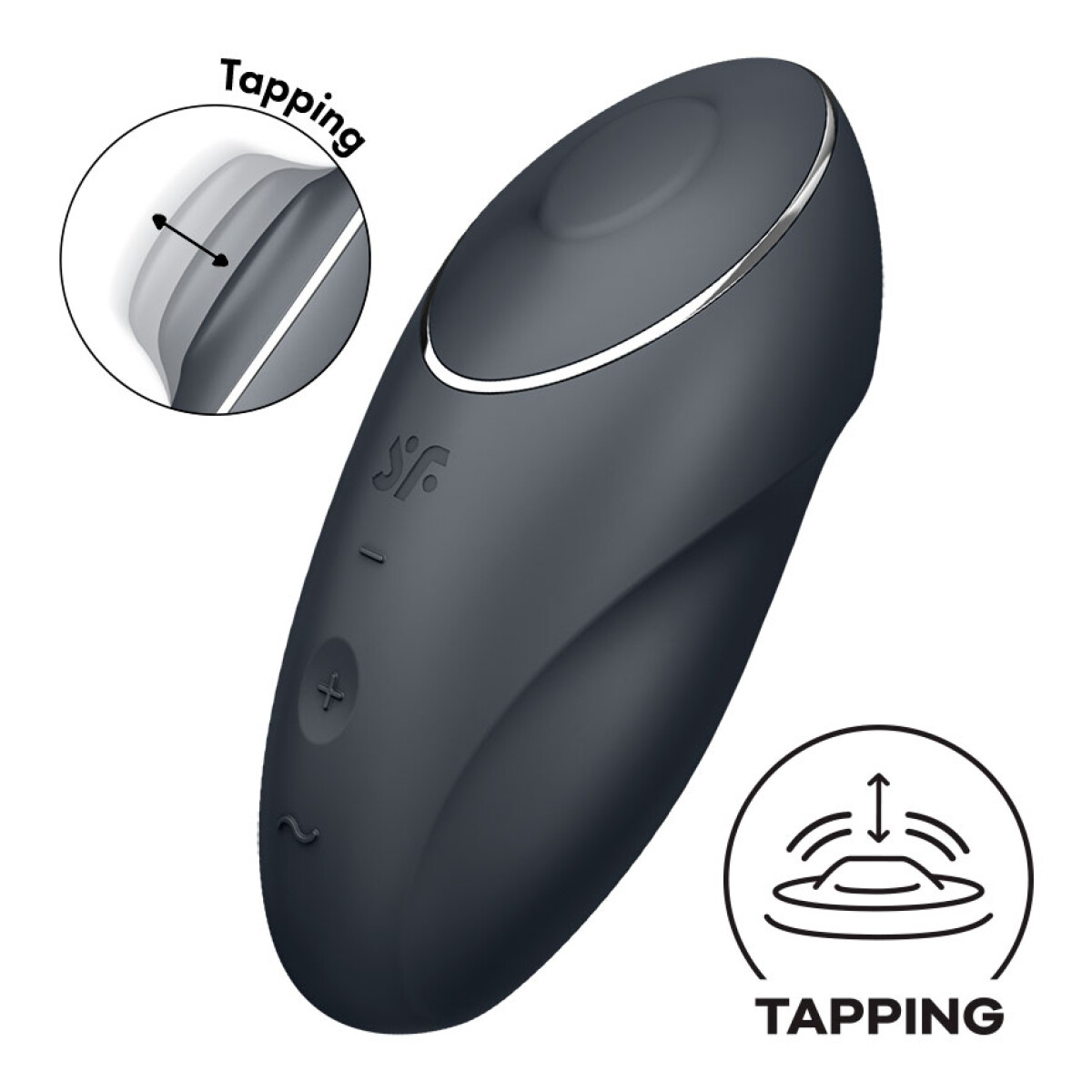 Satisfyer Tap & Climax 1 Tapping Vibrador - Gris 