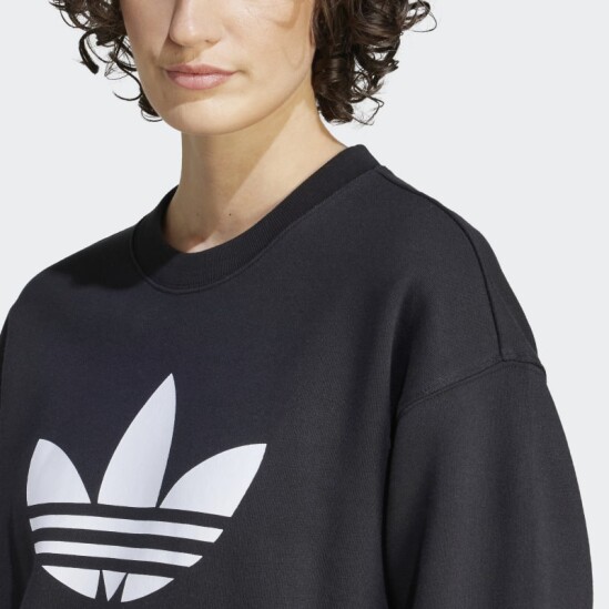 Buzo Adidas Trefoil Crew Negro