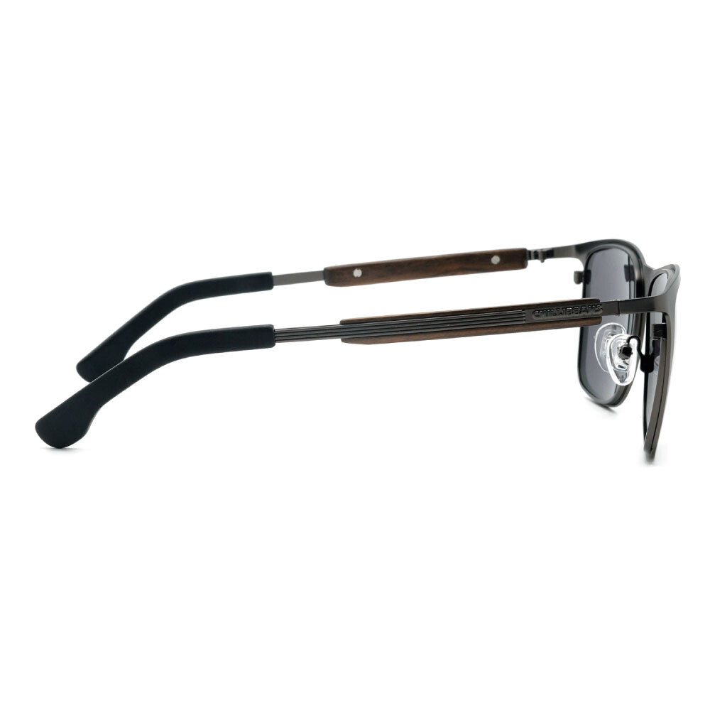 Lentes De Sol Bambu E Madeira Cuadrado - Unisex Negro/Ónix