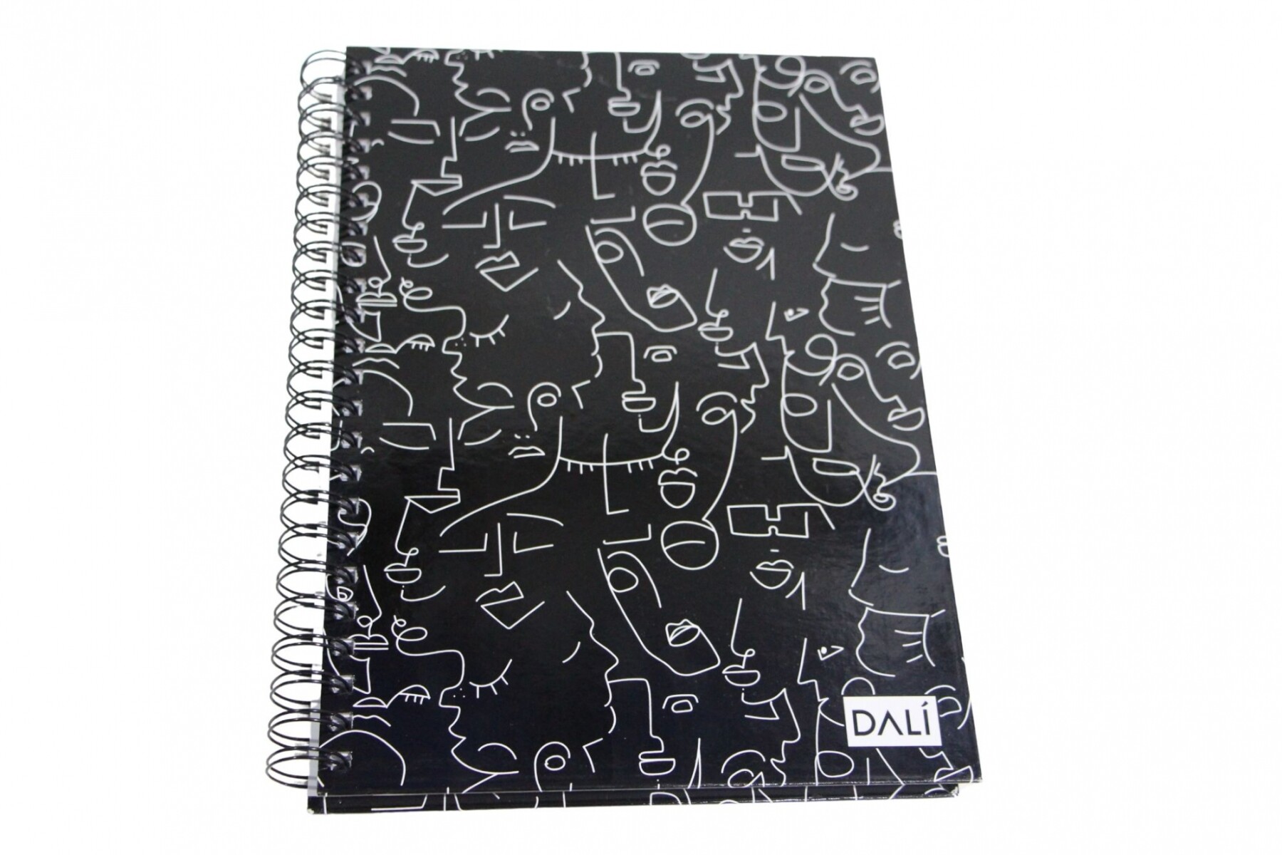 CUADERNOLA DALÍ 150 HOJAS STD - TAPA ROSTROS BLANCO Y NEGRO 