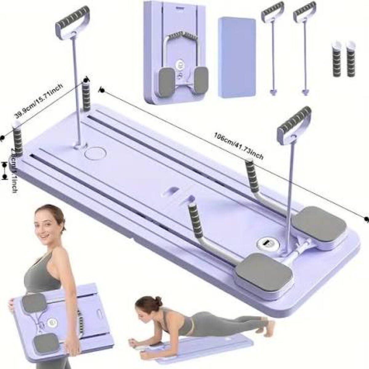 TABLA MAQUINA PILATES PLEGABLE GIMNACIO MAQUINA DE EJERCICIO 