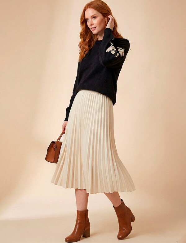 Buzo Manga Bordada NEGRO