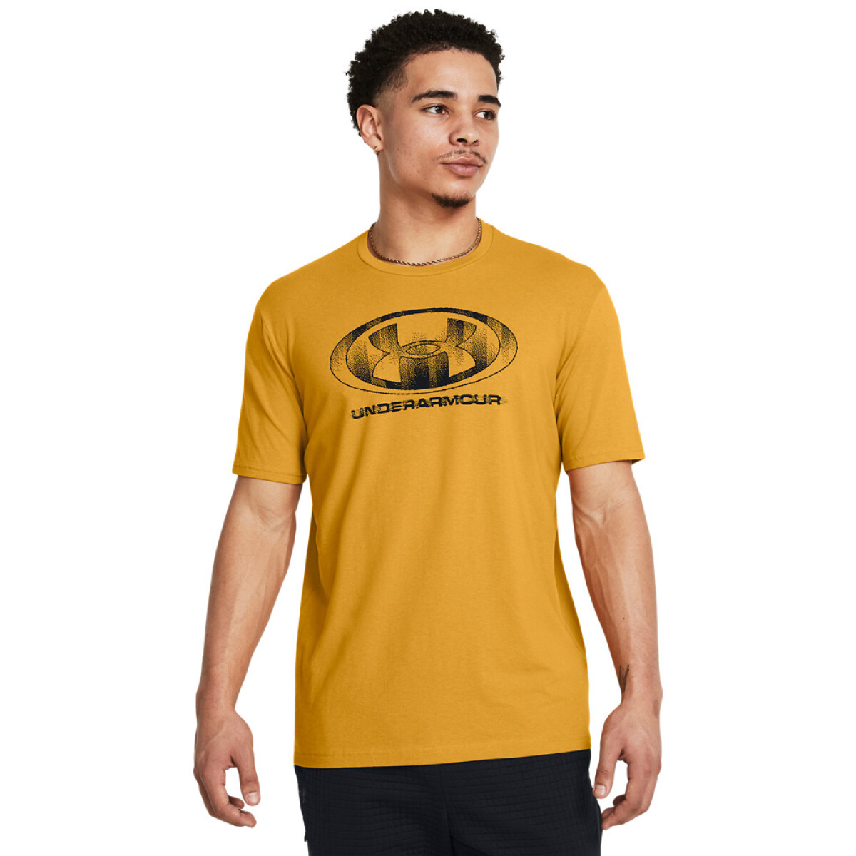 UA M GLITCH LOGO 60/40S SS-YLW - YLW-711 