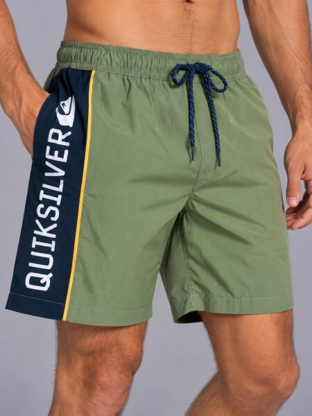 SHORT QUIKSILVER 40551 LOGO VERDE