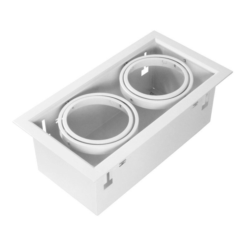 Luminaria de techo Doble para empotrar AR111 Luminaria de techo Doble para empotrar AR111