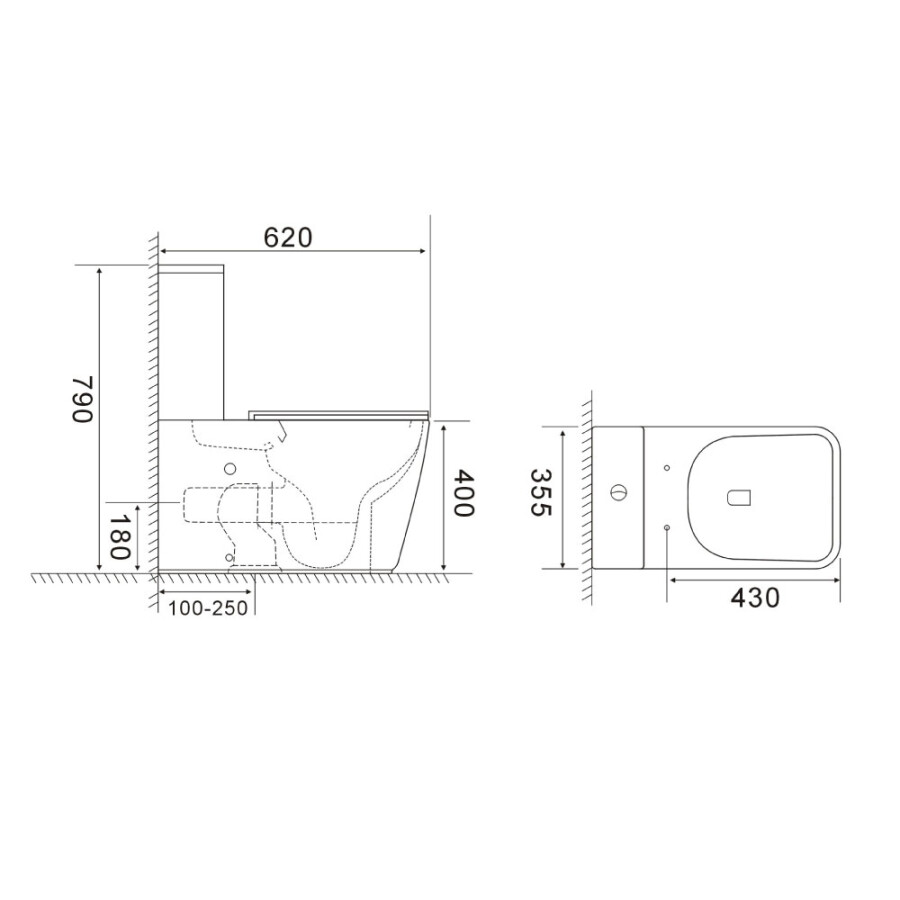 Inodoro largo con Bidet Isabella Inodoro largo con Bidet Isabella