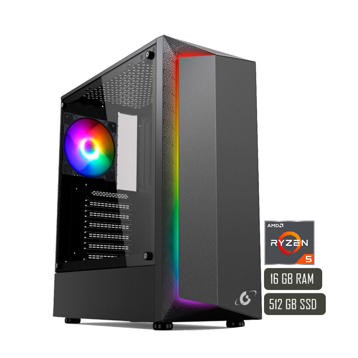 PC Gamer Ryzen 5 5600G 16GB 512GB Negra 