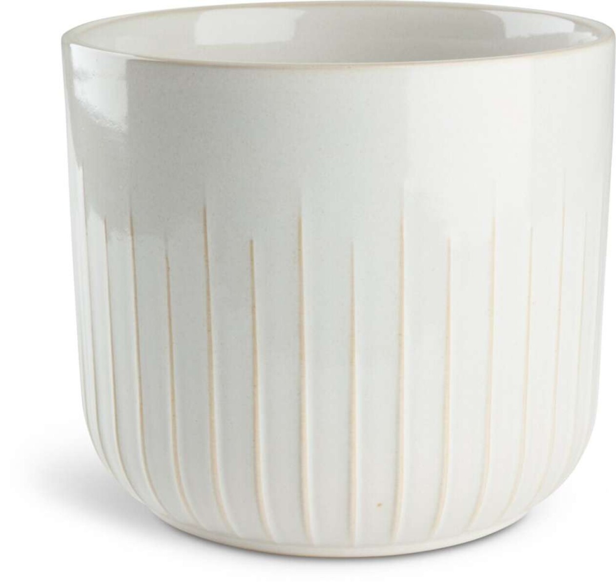 Maceta Knudsen Ø20Xa18Cm - Blanco 