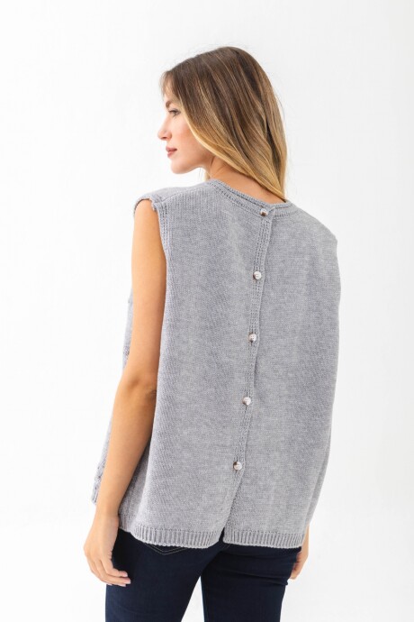 Chaleco Lu Gris Melange