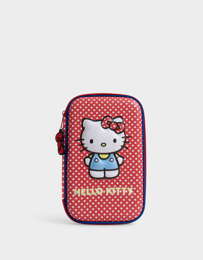 Cartucheras Licencias Cartuchera Rígida "hello Kitty" - Rojo Medio
