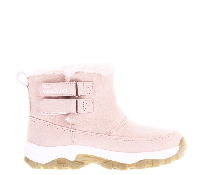 Bota HOLY con doble velcro en lateral y peluche a Pink