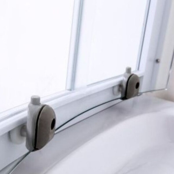 MAMPARA DE BAÑO 80 X 80 XM X 2 MT - CURVA MAMPARA DE BAÑO 80 X 80 XM X 2 MT - CURVA