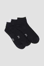 Pack x3 medias ciclista lisas Negro