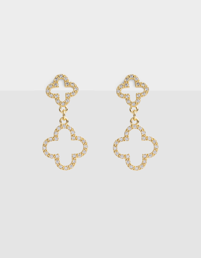 Aros Colgantes Cortos Acero quirúrgico Aros Colgantes Cortos De Acero Quirúrgico - Dorado