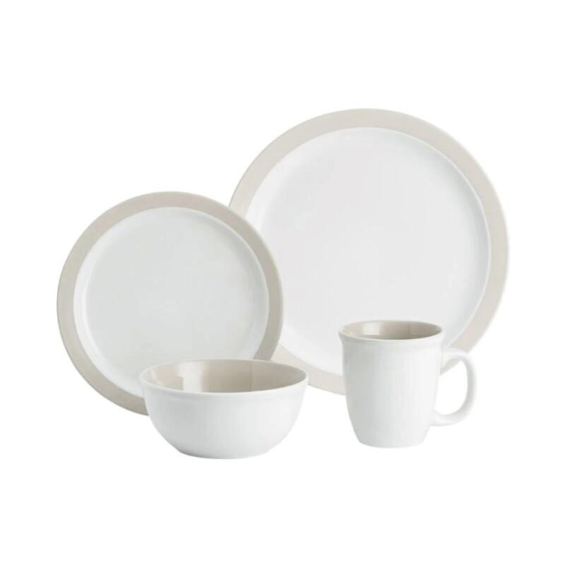 SET 16PZAS STONEWARE D28-21-15/420ML URBAN WHITE SET 16PZAS STONEWARE D28-21-15/420ML URBAN WHITE