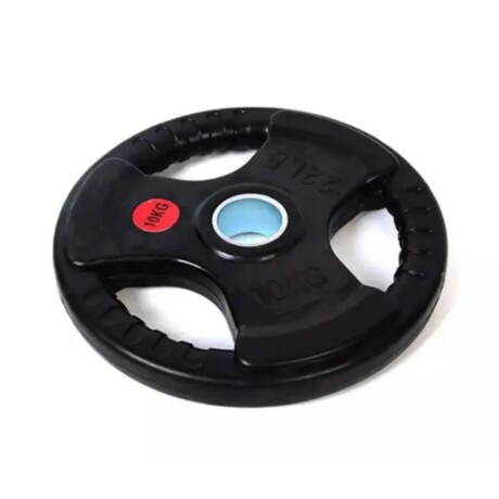 Discos olímpico plastificado 3 agarres 10kg Discos olímpico plastificado 3 agarres 10kg