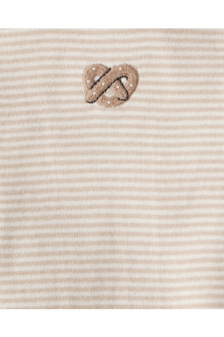 Pack cuatro bodies de algodón, diseño snacks Sin color