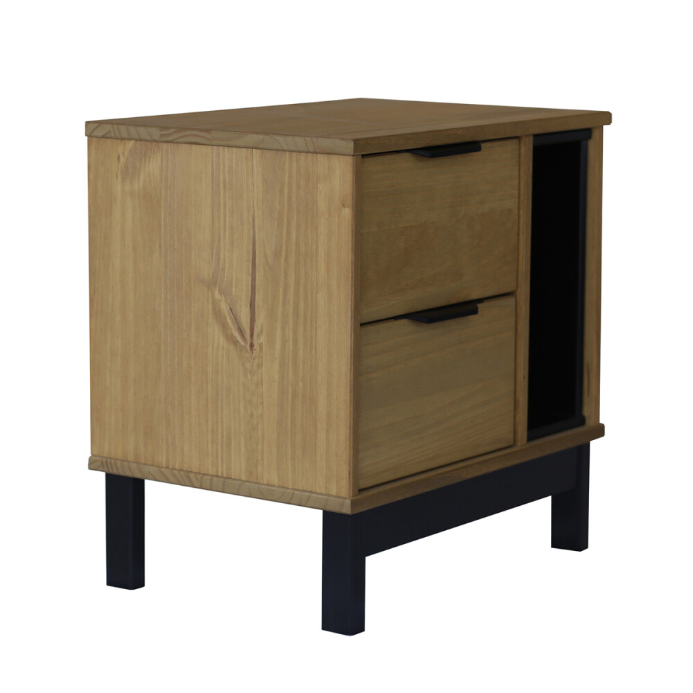 MESA DE LUZ O NOCHE 2 CAJONES EN MADERA MACIZA MESA DE LUZ O NOCHE 2 CAJONES EN MADERA MACIZA