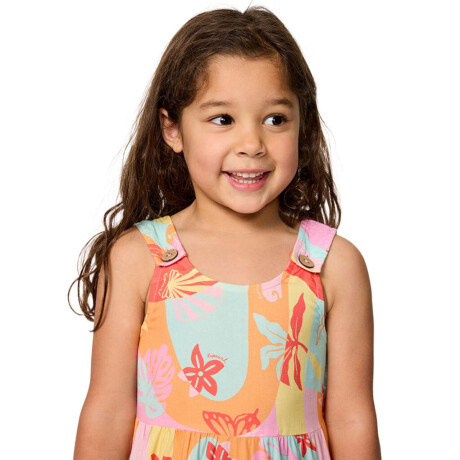 Vestido Rip Curl Island Days Romper Niña Multicolor
