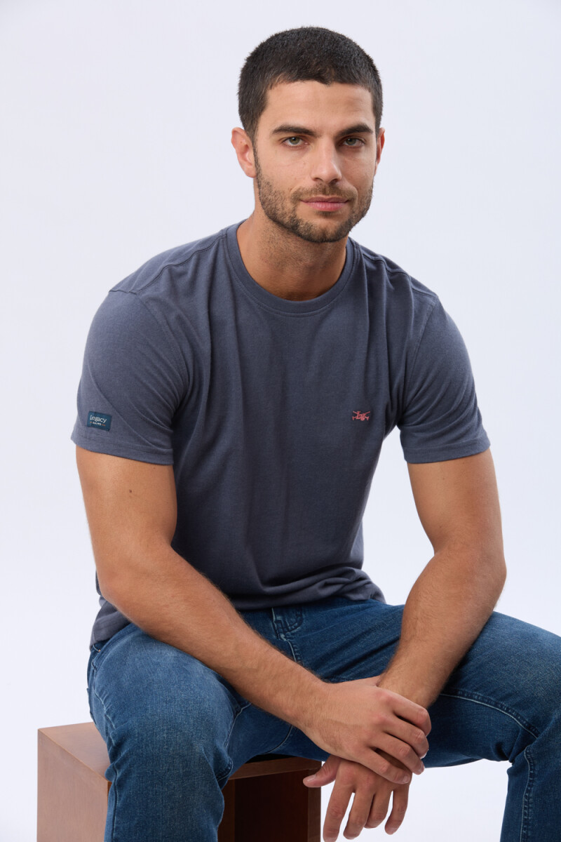 REMERA BÁSICA DE ALGODÓN - Denim 