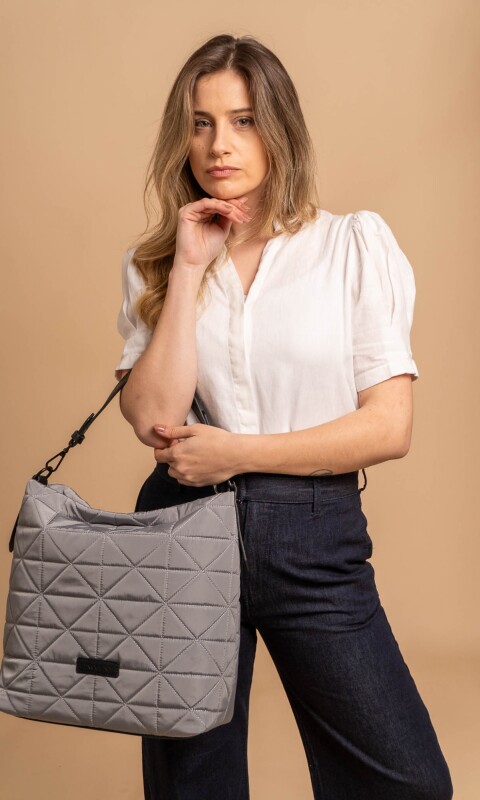 CARTERA ZINNIA GRIS ACERO