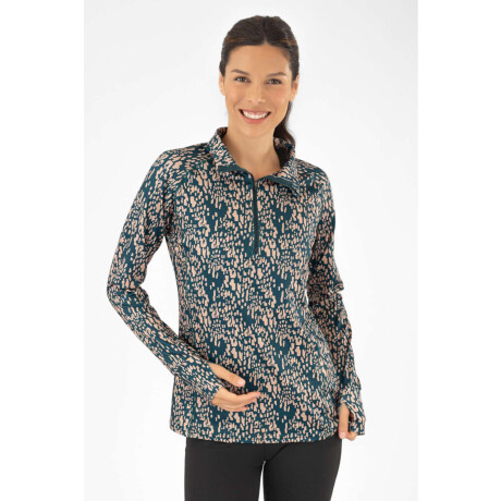 Remera manga larga print Petrol