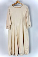 VESTIDO C/VISCOSA MARCO BEIGE