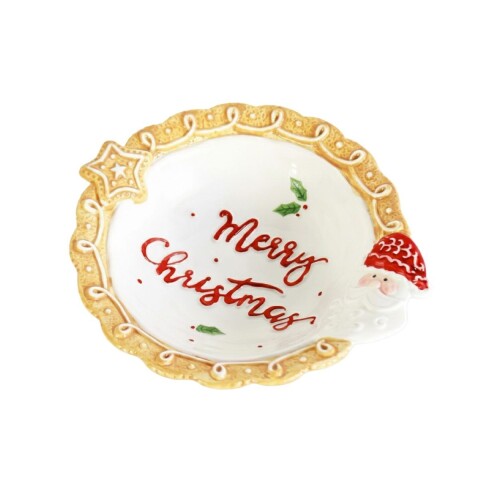 BOWL CERAMICA MERRY CHRISTMAS 21X19X6CM Unica