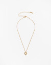 Cadena Corta con Dije Con Dijes Collar Corto Layer Corazón - Dorado