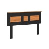 RESPALDO QUEEN/2 PLAZAS NEGRO