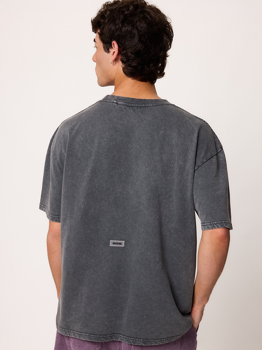 T-SHIRT M/C GUARIAN DIXIE Gris Oscuro