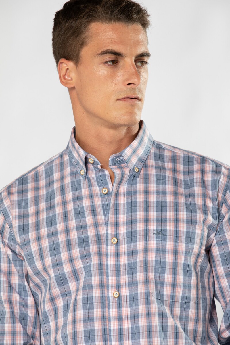 CAMISA CUADROS - Azul 