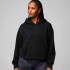 Polera Cozy Fleece Hoodie Mujer Black