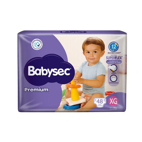 Pañales Babysec Premium XG 48 Unidades Pañales Babysec Premium XG 48 Unidades
