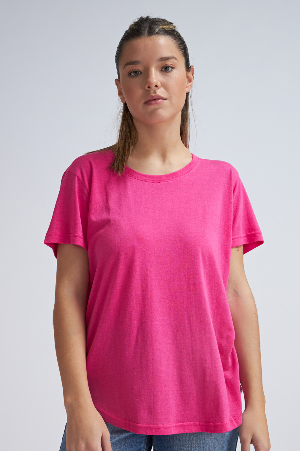 Camiseta manga corta b sica Fucsia BAS Basic Simple