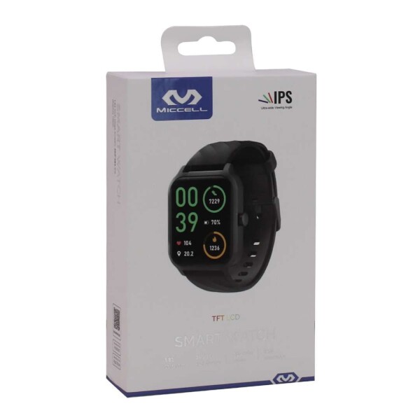 Reloj Inteligente Smartwatch Fitness Miccel Bluetooth IP68 Color Variante Negro