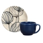 TAZA DE TE PLATINUM BLUE PORTO 260ML TAZA DE TE PLATINUM BLUE PORTO 260ML