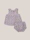 Vestido De Flores Gris