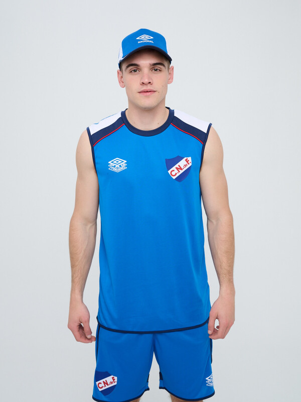 REMERA SIN MANGAS PROTRAINING A Nacional Hombre Azul Royal