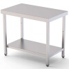 Mesa de trabajo Inox C/ Estante Infl 1800x800x850 Perpetua Mesa de trabajo Inox C/ Estante Infl 1800x800x850 Perpetua