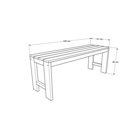 Banco de exterior MOON Natural