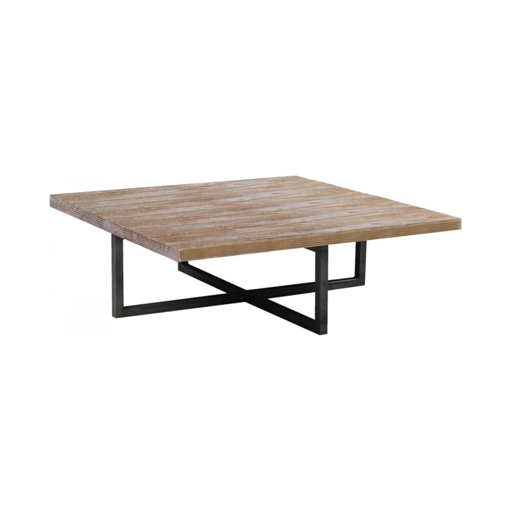 MESA RATONA CENTRAL MADERA-Y-METAL NATURAL-BEIGE RESPALDO NATURAL